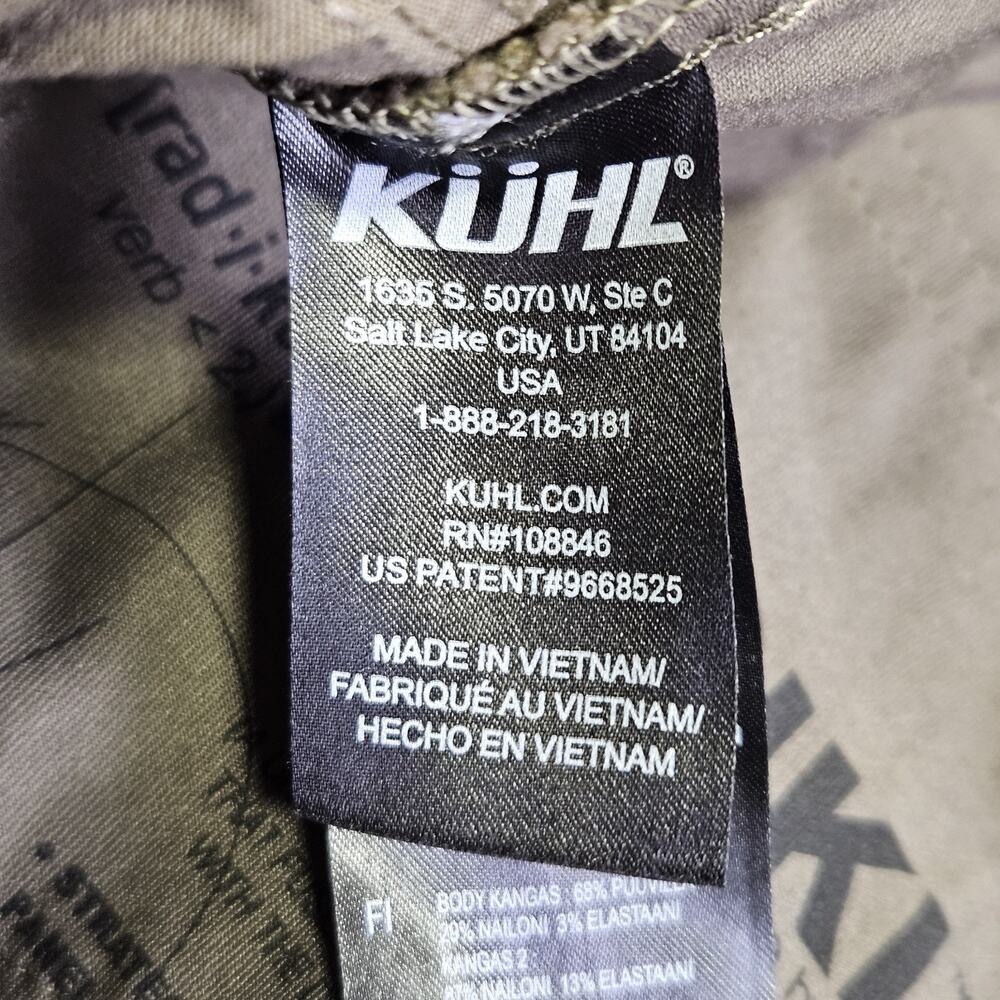 Kuhl Radikl Cargo Pant Men 32x30 Lightweight Performance Technical Klassik Green - Picture 13 of 16